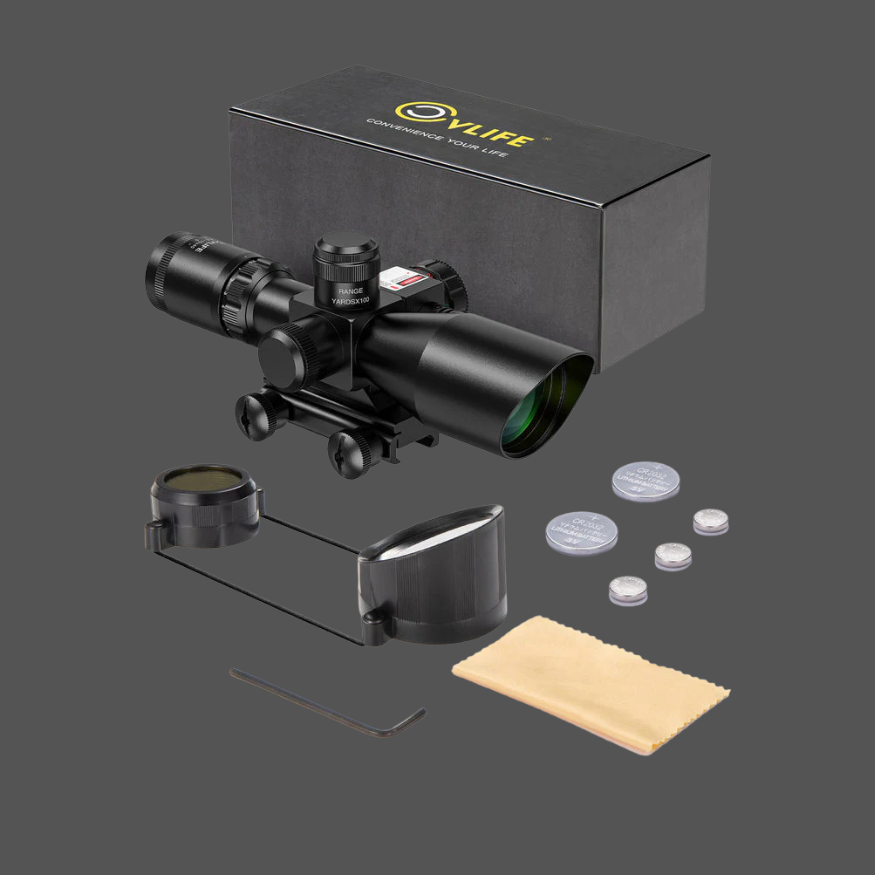 Mira Telescópica CVLIFE 2.5-10x40 con Láser